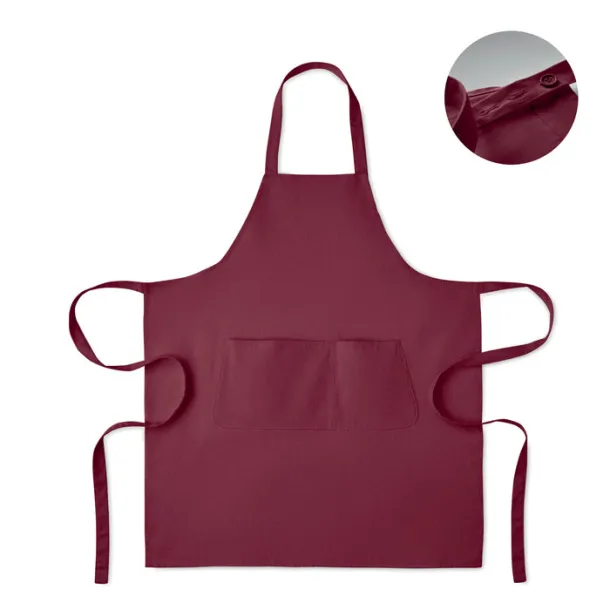GAMMA Organic cotton apron 240 gr/m² Burgundy