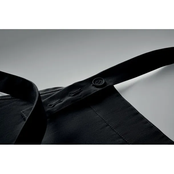 GAMMA Organic cotton apron 240 gr/m² Black