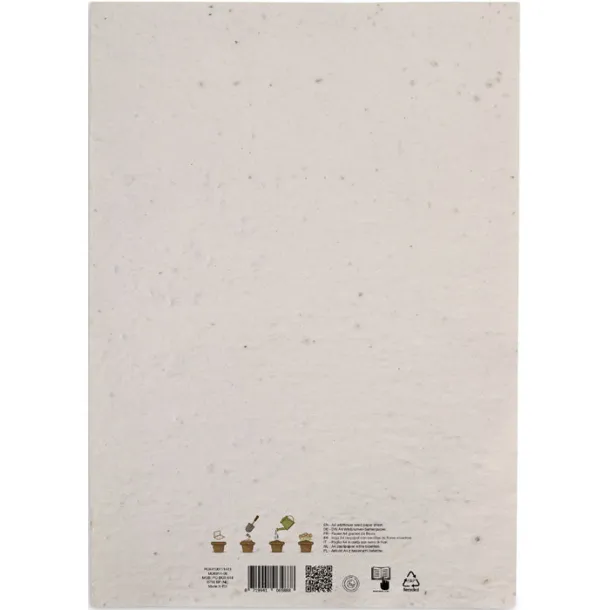 ASIDI A4 wildflower seed paper sheet White