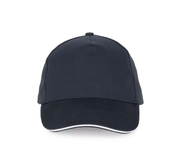  SANDWICH PEAK CAP - 5 PANELS - K-UP Navy White