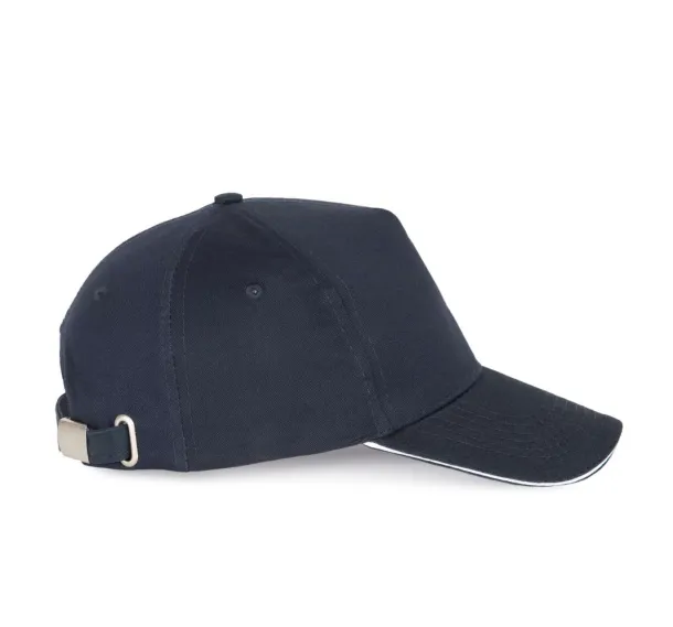  SANDWICH PEAK CAP - 5 PANELS - K-UP Navy White