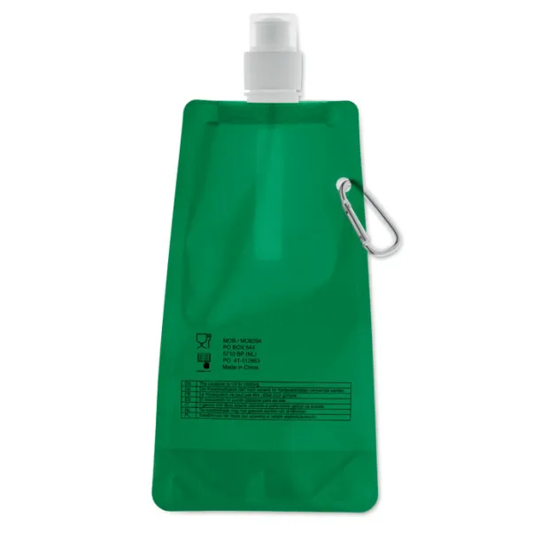 GATES Foldable water bottle Transparent Green