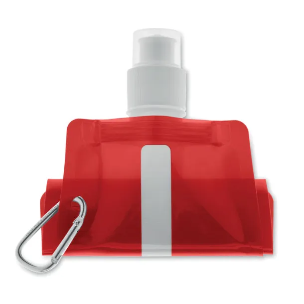 GATES Foldable water bottle Transparent Red