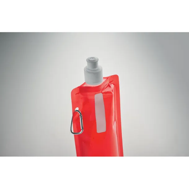 GATES Foldable water bottle Transparent Red