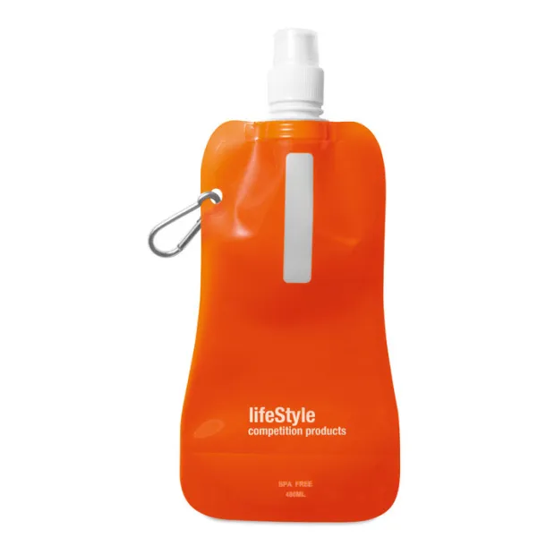 GATES Foldable water bottle Transparent Orange