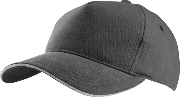  SANDWICH PEAK CAP - 5 PANELS - K-UP Slate Grey Light Grey