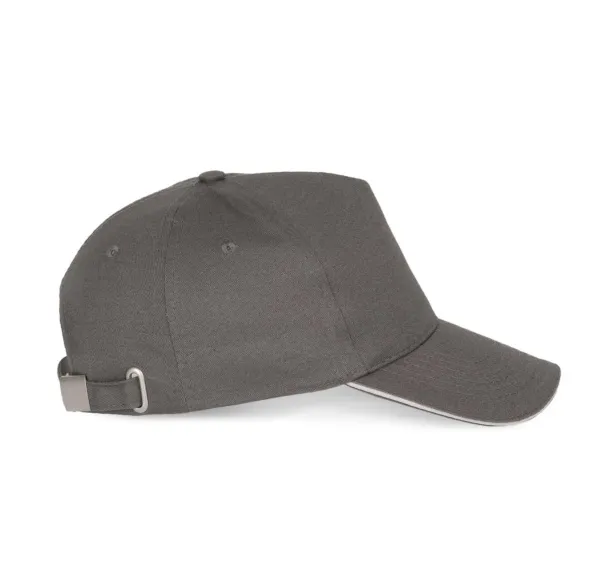  SANDWICH PEAK CAP - 5 PANELS - K-UP Slate Grey Light Grey