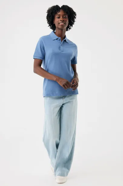  Iqoniq Yosemite recycled cotton pique polo - iqoniq Moon blue