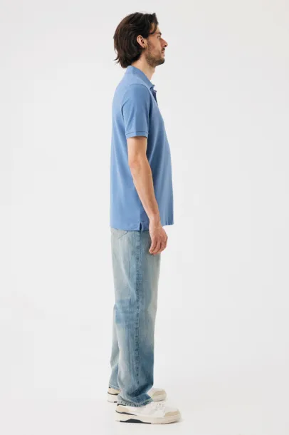  Iqoniq Yosemite recycled cotton pique polo - iqoniq Moon blue