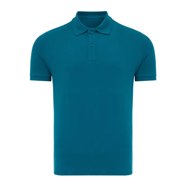  Iqoniq Yosemite recycled cotton pique polo - iqoniq dark teal