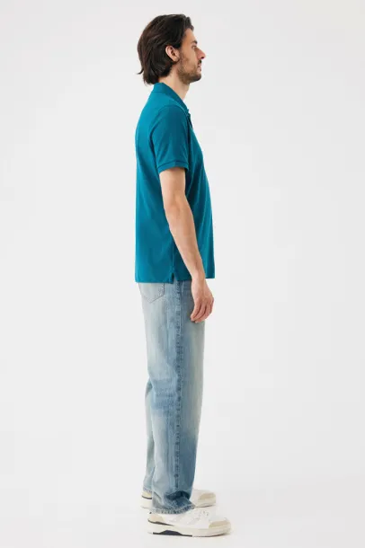  Iqoniq Yosemite unisex polo kratka majica od recikliranog pique pamuka, 220 g/m² - iqoniq dark teal