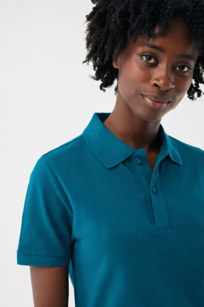  Iqoniq Yosemite recycled cotton pique polo - iqoniq dark teal