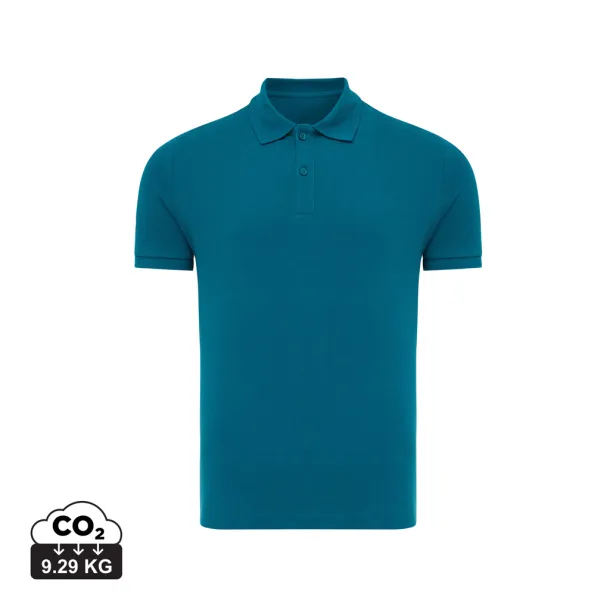  Iqoniq Yosemite recycled cotton pique polo - iqoniq dark teal