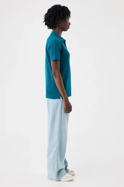  Iqoniq Yosemite unisex polo kratka majica od recikliranog pique pamuka, 220 g/m² - iqoniq dark teal