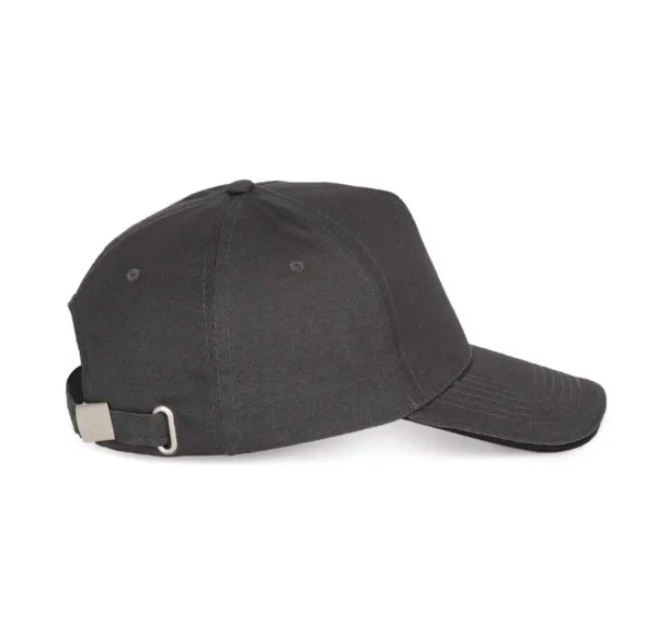  SANDWICH PEAK CAP - 5 PANELS - K-UP Tamno siva Black