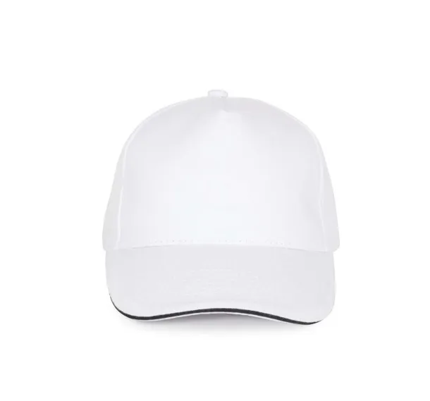  SANDWICH PEAK CAP - 5 PANELS - K-UP White Navy