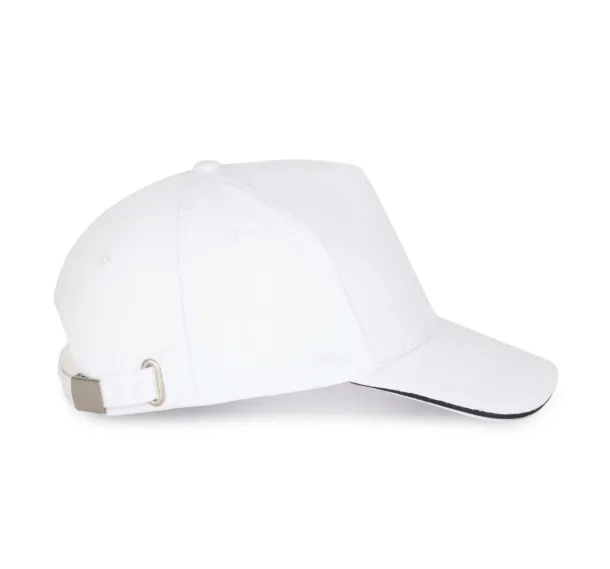  SANDWICH PEAK CAP - 5 PANELS - K-UP White Navy