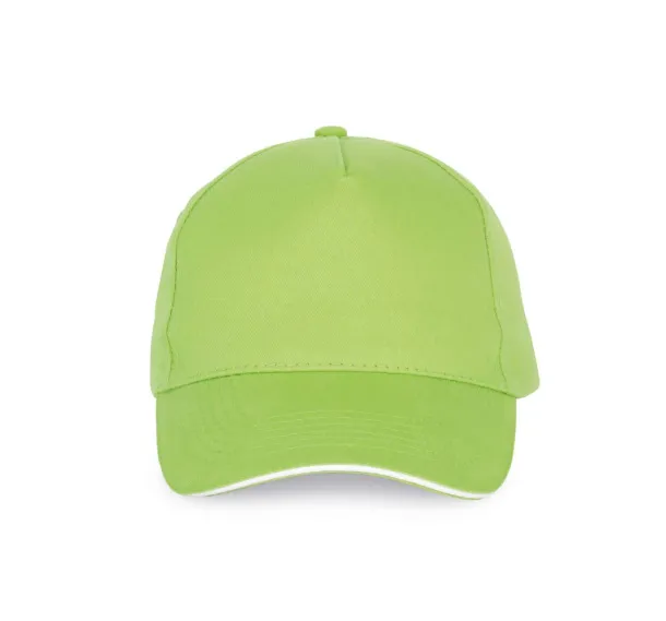  SANDWICH PEAK CAP - 5 PANELS - K-UP Lime White