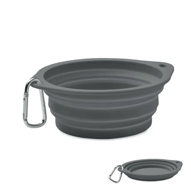 KOLAPDIER Portable pet bowl 350 ml Stone Grey