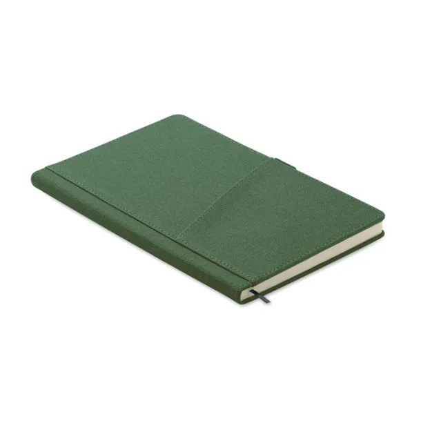 CINCO PU notes s prednjim dežpom, A5 Dark Green