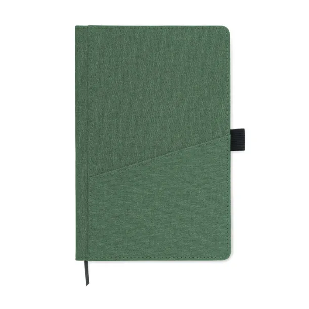 CINCO PU notes s prednjim dežpom, A5 Dark Green