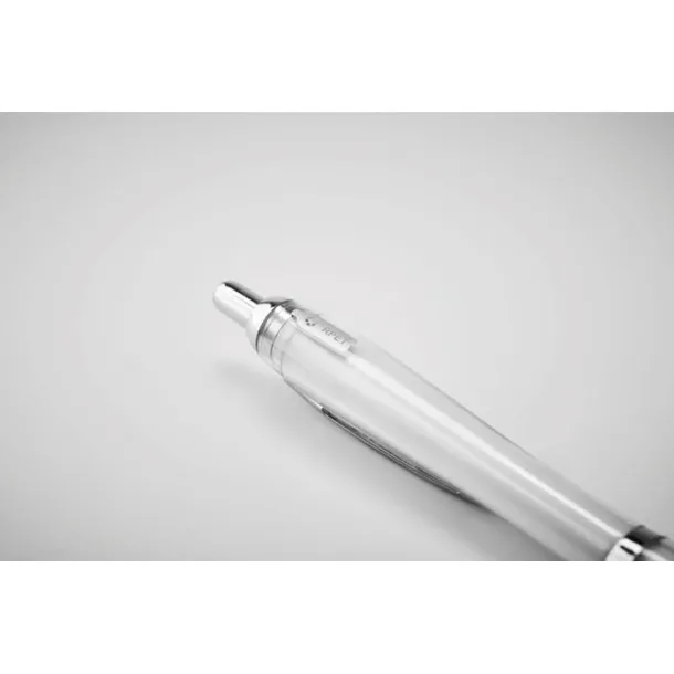 RIO RPET Ball pen in RPET Transparent white