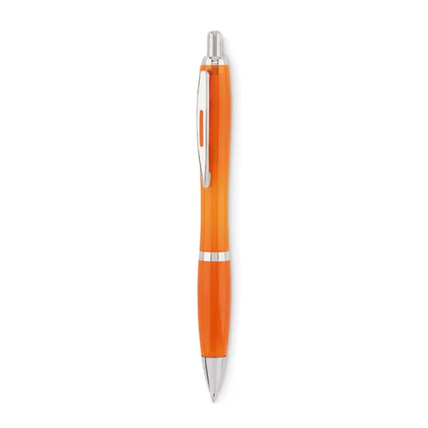 RIO RPET Ball pen in RPET Transparent Orange