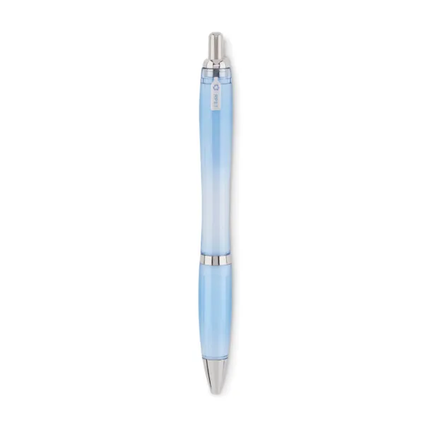 RIO RPET Ball pen in RPET Transparent Light Blue