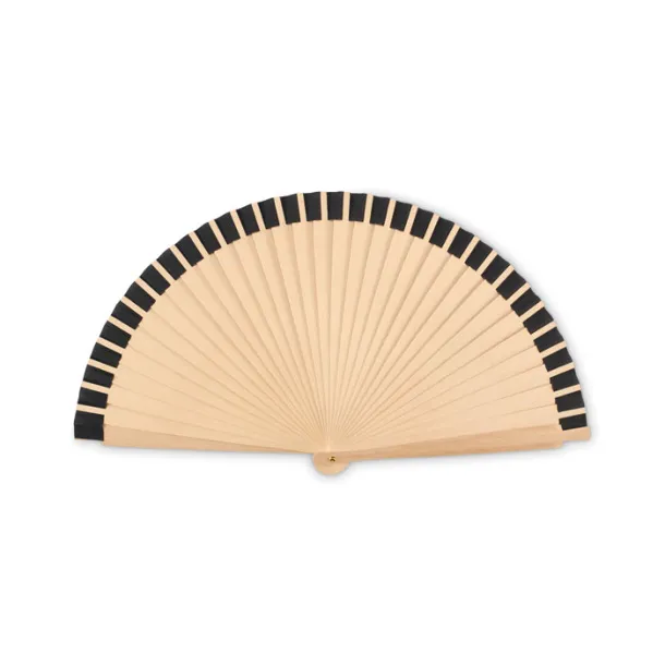 WOODFAN Wooden hand fan Black