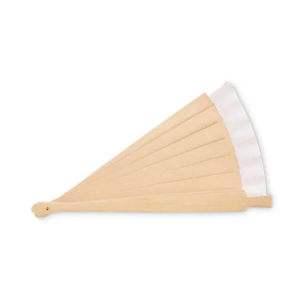 WOODFAN Wooden hand fan White