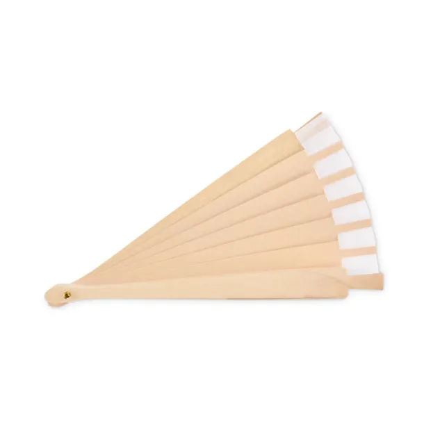 WOODFAN Wooden hand fan White