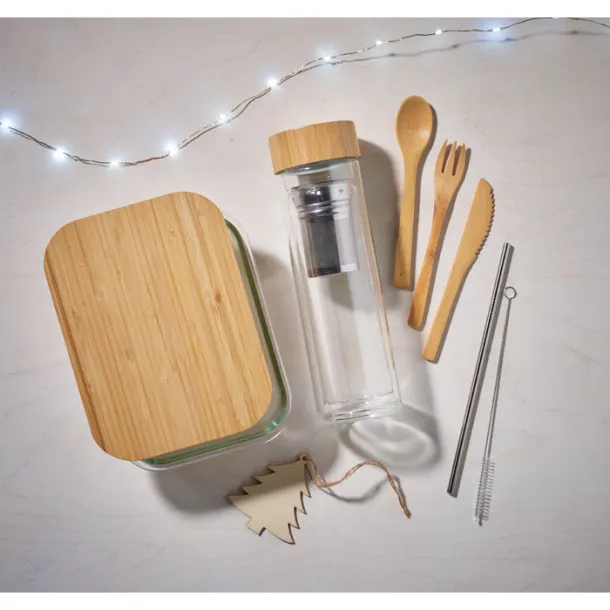 TUNDRA LUNCHBOX staklena zdjela za užinu, 900 ml Prozirno