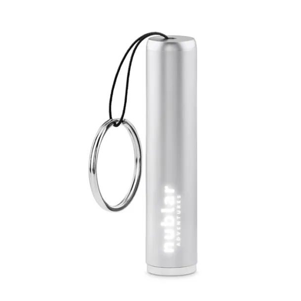 SANLIGHT privjesak - svjetiljka s osvijetljenim logom Srebrna