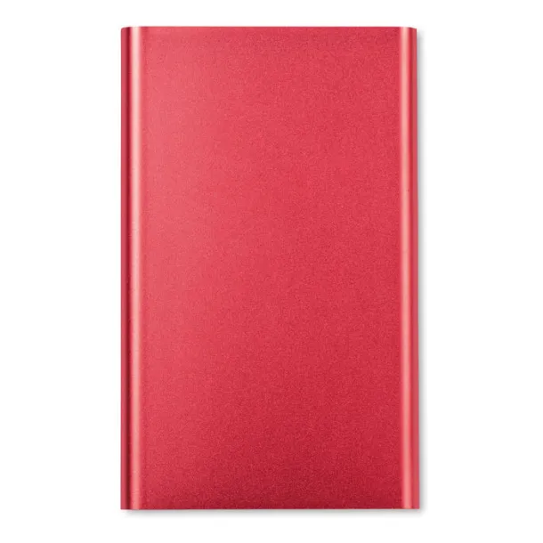 POWERFLAT plosnata prijenosna baterija, 4 000 mAh Crvena