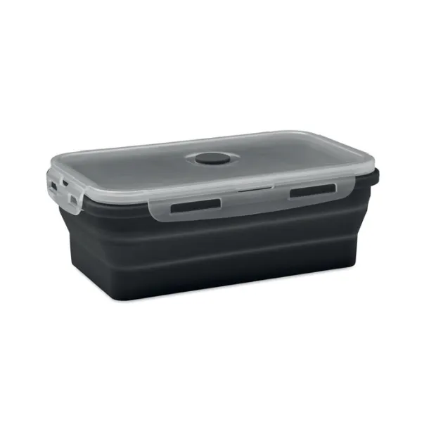 KOLAPSO Collapsible silicone lunch box Black