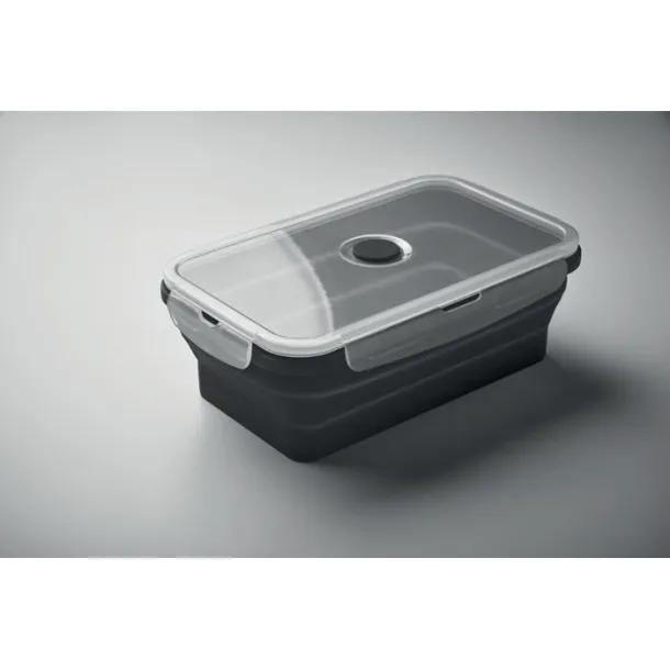 KOLAPSO Collapsible silicone lunch box Black
