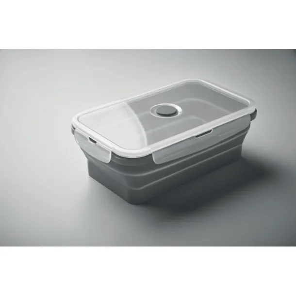 KOLAPSO Collapsible silicone lunch box Stone Grey