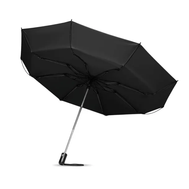 DUNDEE FOLDABLE sklopivi reverzibilni kišobran, 23'' Crna