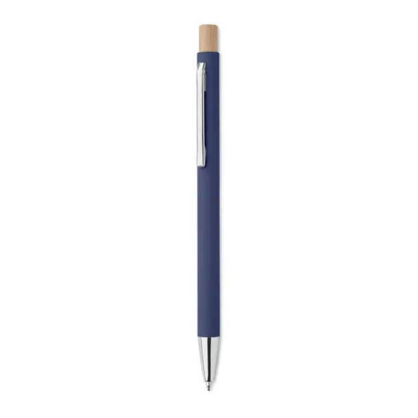 BERGAMO Recycled aluminium ball pen Blue