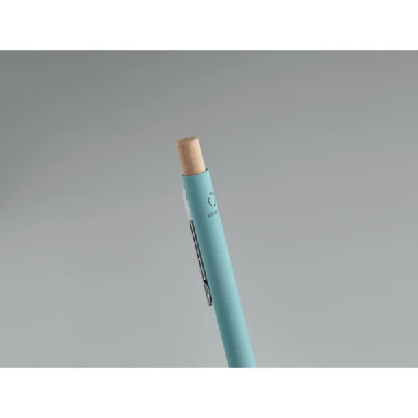 BERGAMO kemijska olovka od recikliranog aluminija Baby Blue