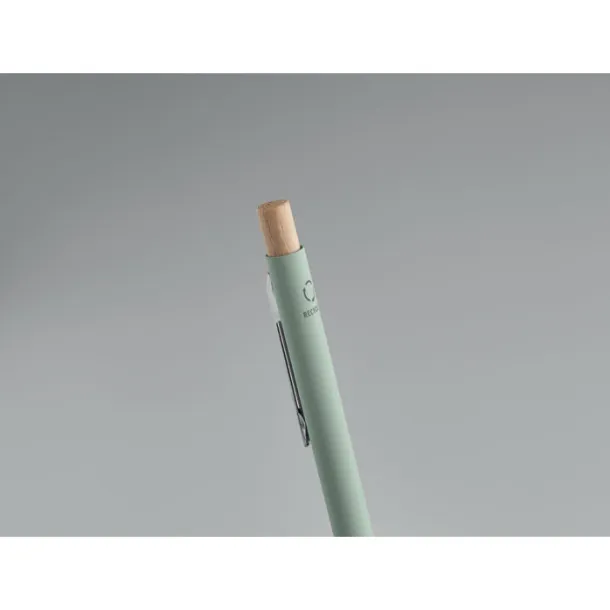 BERGAMO kemijska olovka od recikliranog aluminija Mint Green