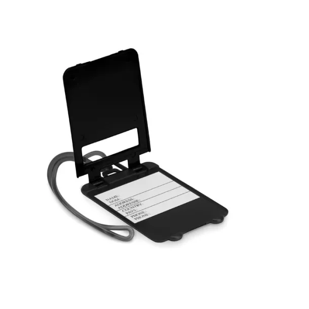 TRAVELLER Luggage tags plastic Black