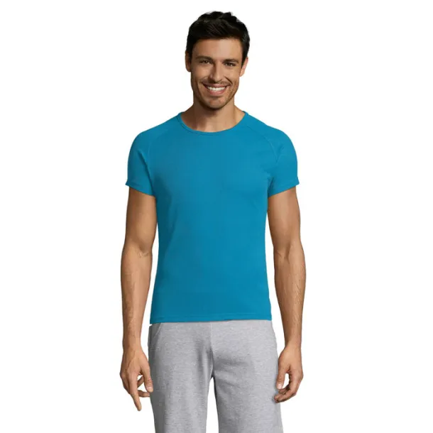 SPORTY MEN TSHIRT-140g Aqua