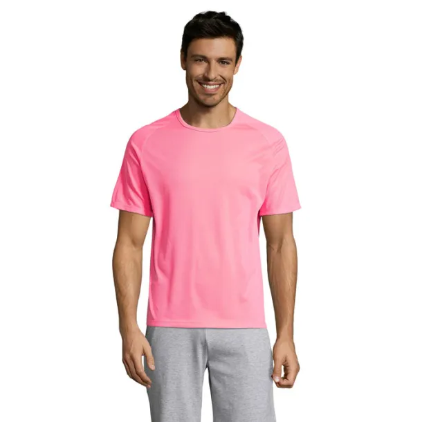 SPORTY MEN TSHIRT-140g neon pink 2