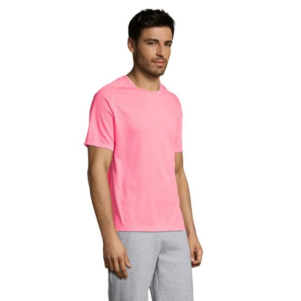 SPORTY MEN TSHIRT-140g neon pink 2