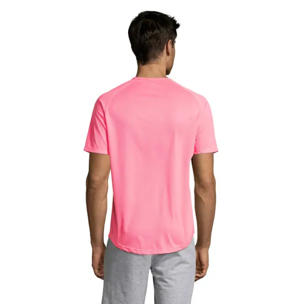 SPORTY MEN TSHIRT-140g neon pink 2