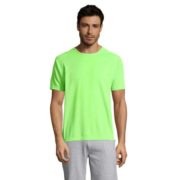 SPORTY MEN TSHIRT-140g Neon green