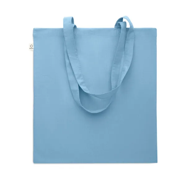 VIVEKA COLOUR Recycled cotton shopping bag Petrol