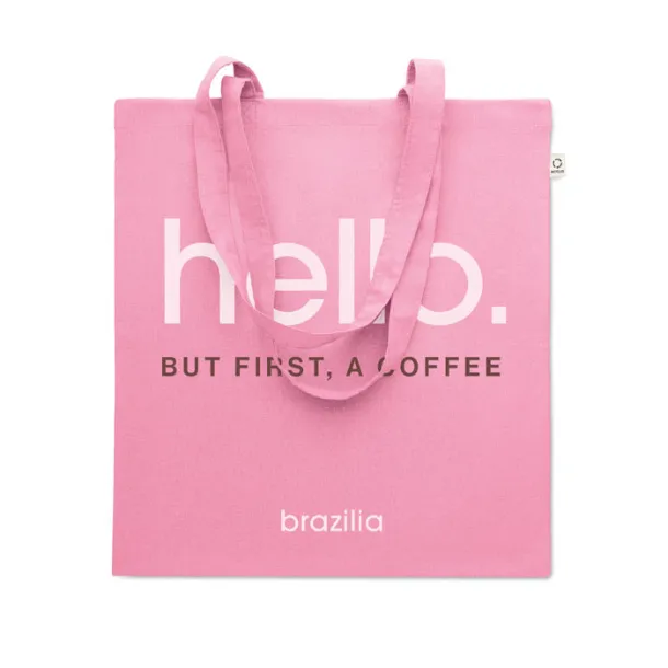 VIVEKA COLOUR Recycled cotton shopping bag Baby Pink