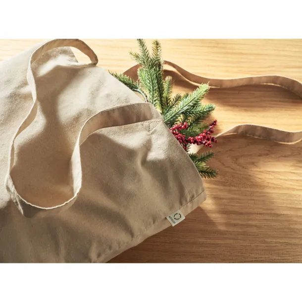 VIVEKA COLOUR Recycled cotton shopping bag khaki